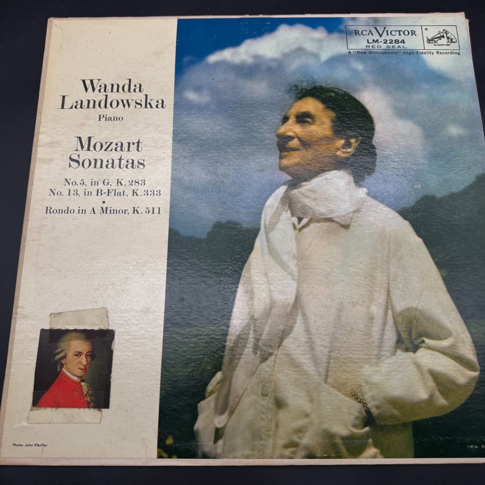1959 Wanda Landowska Mozart Sonatas RCA Victor Red Seal – LM-2284 Vinyl